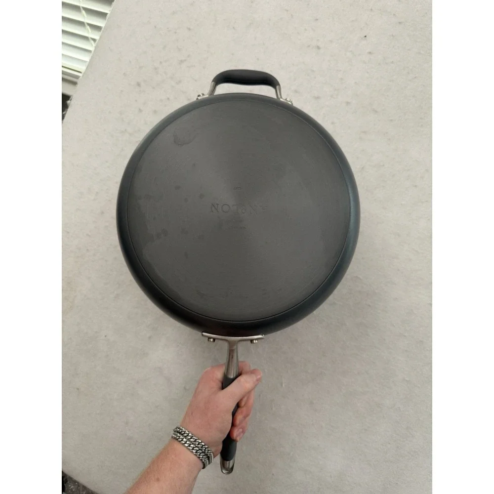 Anolon‎ Advanced Hard-Anodized Nonstick Aluminum 5 Qt 12 in Sauté Pan